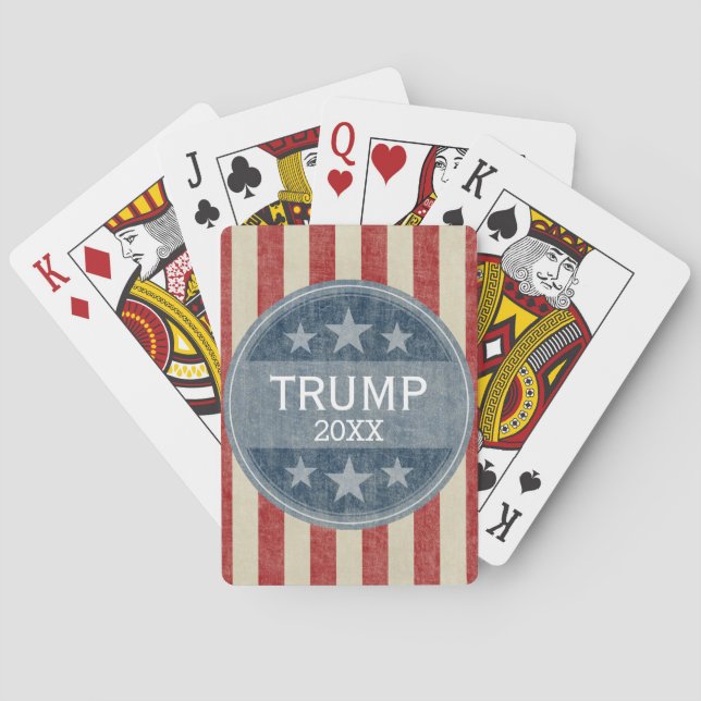 Donald Trump - Du kan ändra datumet till 2020 Casinokort (Baksidan)
