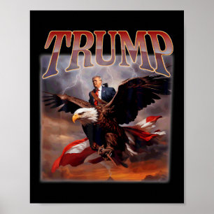 Donald Trump Eagle Usa President 2024 Ta Amerika Poster