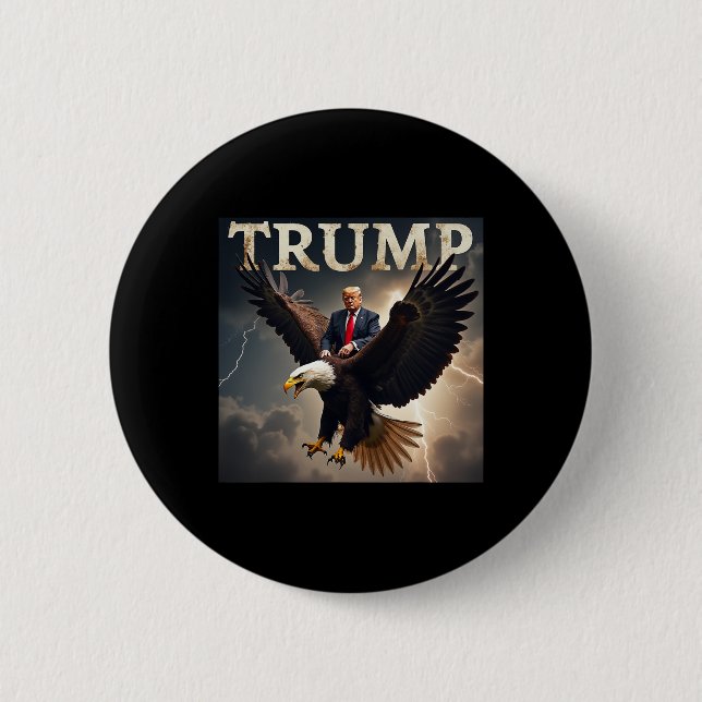 Donald Trump Eagle USA:s president Amerika Knapp (Framsida)