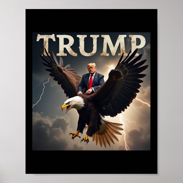 Donald Trump Eagle USA:s president Amerika Poster (Framsidan)