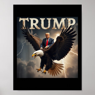 Donald Trump Eagle USA:s president Amerika Poster