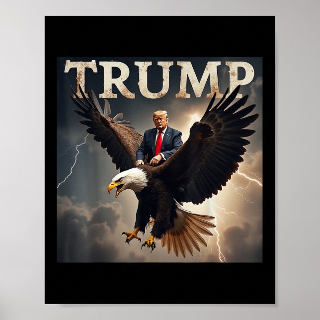 Donald Trump Eagle USA:s president Amerika Poster (Framsidan)