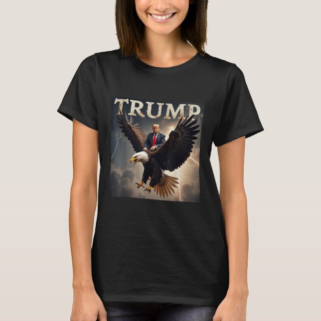 Donald Trump Eagle USA:s president Amerika T Shirt (Framsida)