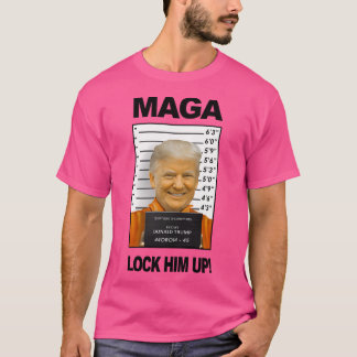 Donald Trump-fängelset Mugshot Moron 45 T Shirt
