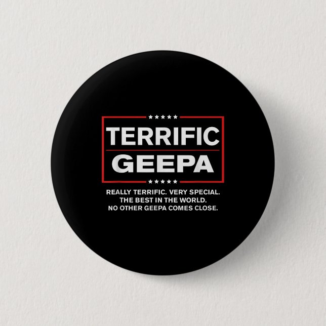 Donald Trump Fars dag Gift for Geepa Funny Camp Knapp (Framsida)