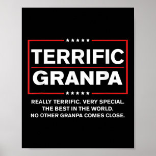 Donald Trump Fars dag Gift for Granpa Funny Cam Poster