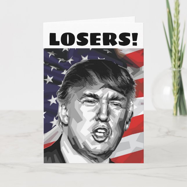 DONALD TRUMP FARS DAG KORTAR "LOSERS"! KORT (Framsida)