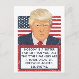 Donald Trump Fars dag Vykort
