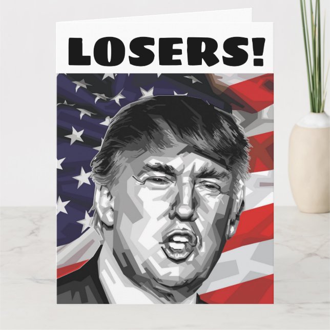DONALD TRUMP FARS DAGSKORT "FÖRLORARE!" KORT (Framsida)