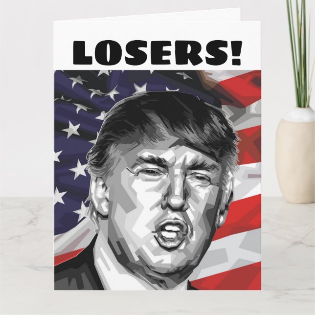 DONALD TRUMP FARS DAGSKORT "FÖRLORARE!" KORT (Framsida)