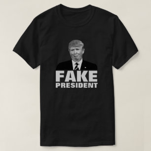 Donald Trump FEJKAR PRESIDENTEN för mörka färge T Shirt