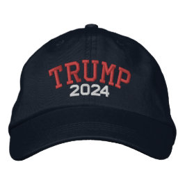 Donald Trump - fet 2024 Classic Kampanj Broderad Keps