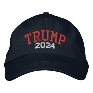 Donald Trump - fet 2024 Classic Kampanj Broderad Keps