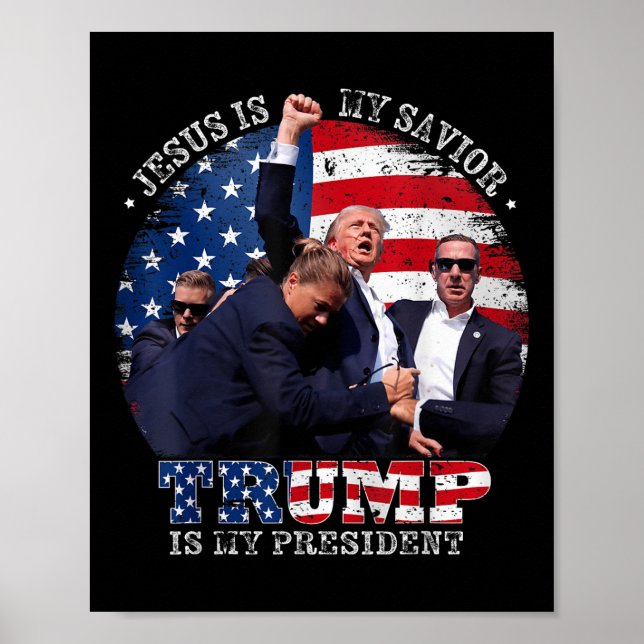 Donald Trump Fig Jesus är min själ. Poster (Framsidan)