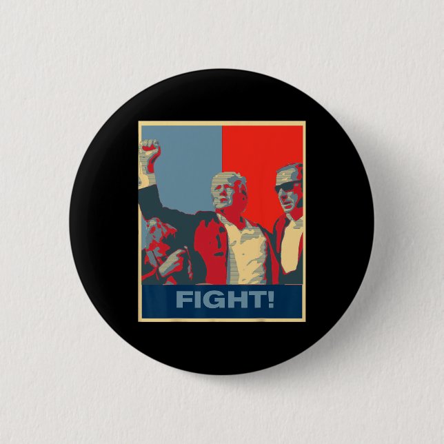 Donald Trump Fight Artwork stand Strong USA Knapp (Framsida)