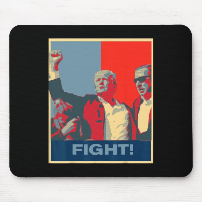 Donald Trump Fight Artwork stand Strong USA Musmatta (Framsidan)