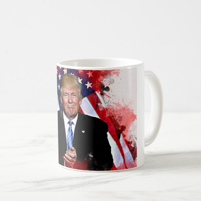 Donald Trump firandemugg Kaffemugg (Framsida höger)
