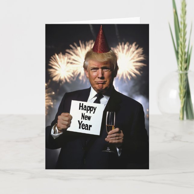 Donald Trump firar nyår med stil Inbjudan (Framsida)