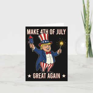 Donald Trump Fireworks gör 4:e juli Underbar Agai Kort