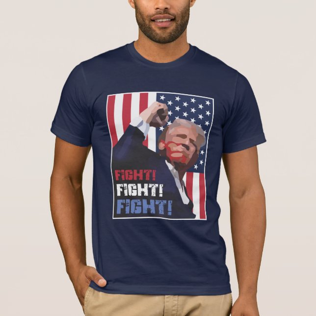 Donald Trump Fist Pump-KAMP! T Shirt (Framsida)