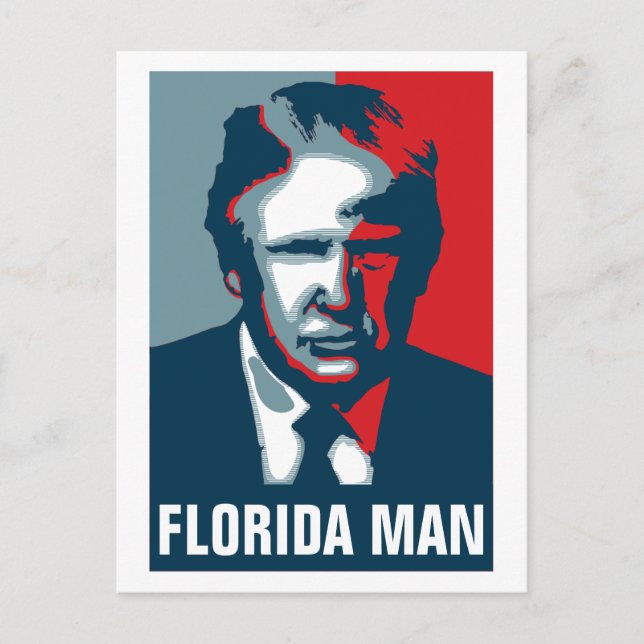 Donald Trump FLORIDA MAN Vykort (Framsida)