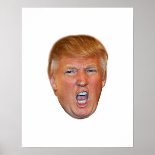 Donald Trump flytande huvud Poster