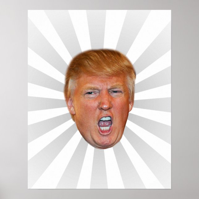 Donald Trump flytande huvud Poster (Framsidan)