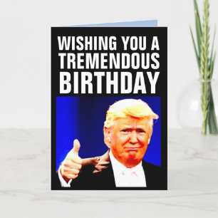 DONALD TRUMP FÖDELSEDAG BIGLY GRATTISKORT HELGKORT