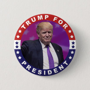 Donald Trump för det Retro presidentfotoet knäpp Knapp