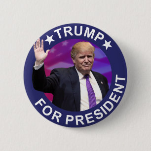 Donald Trump för det Retro presidentfotoet knäpp Knapp