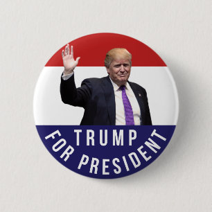Donald Trump för det Retro presidentfotoet knäpp Knapp