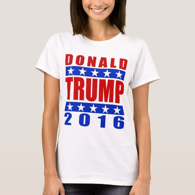 Donald Trump för kvinna för president 2016 Tee Shirt (Framsida)