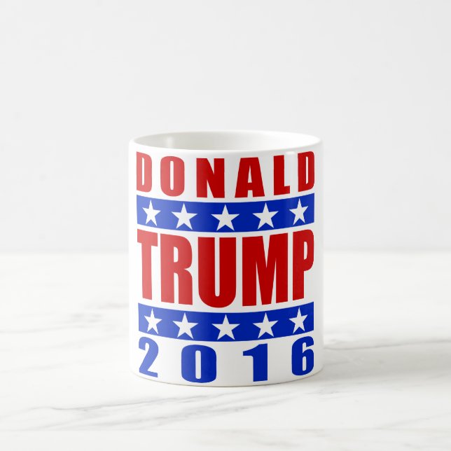 Donald Trump för mugg 3 för president 2016 (Center)