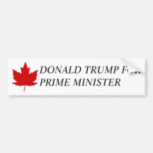 Donald Trump för premiärminister av Kanada Bildekal