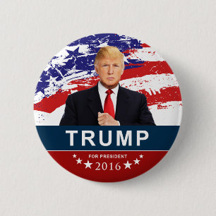Donald Trump för president 2016 2-tums Rundknapp Knapp