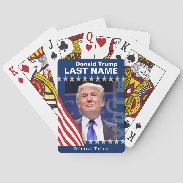 Donald Trump för president 2016 Casinokort (Baksidan)