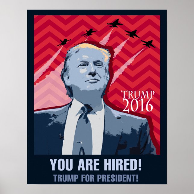 Donald Trump för president 2016 poster (Framsidan)