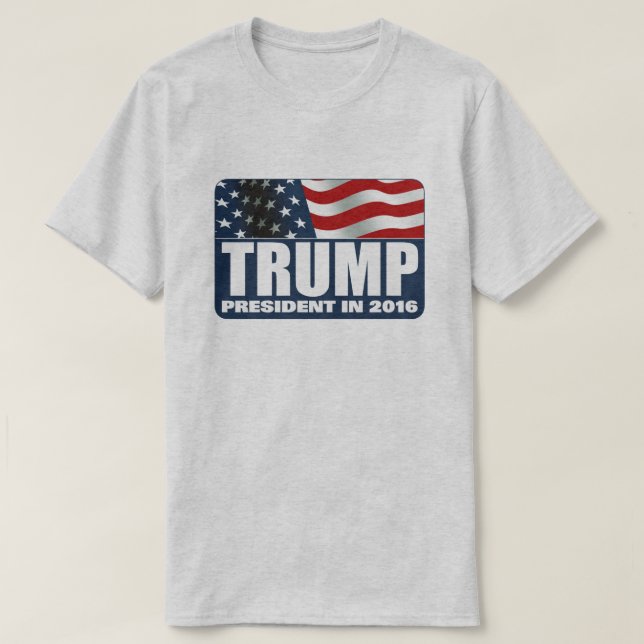 Donald Trump för president 2016 Tee Shirt (Design framsida)