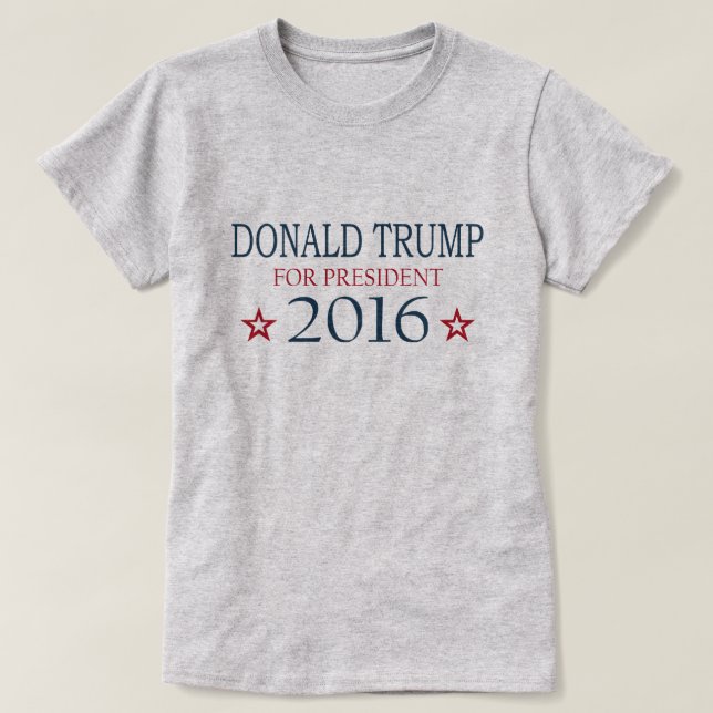 Donald Trump för president 2016 Tröja (Design framsida)