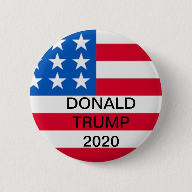 DONALD TRUMP för president 2020 Button Knapp (Framsida)
