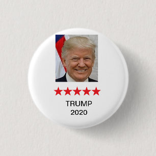 Donald Trump för president 2020 knäppas Knapp