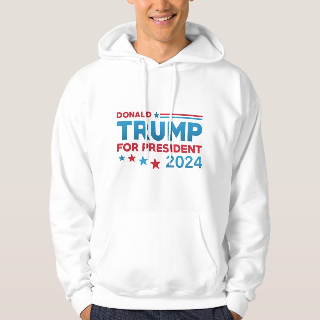 Donald Trump för president 2024 Hoodie (Framsida)