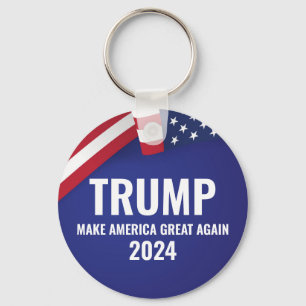 Donald Trump för president 2024 Modern Nyckelring