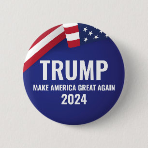 Donald Trump för president 2024 Modern Svop Knapp