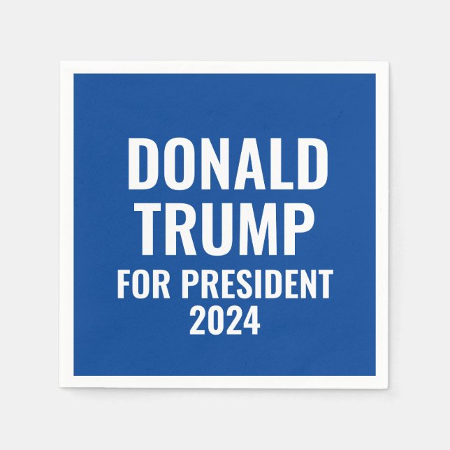 Donald Trump för president 2024 Pappersservett (Framsidan)