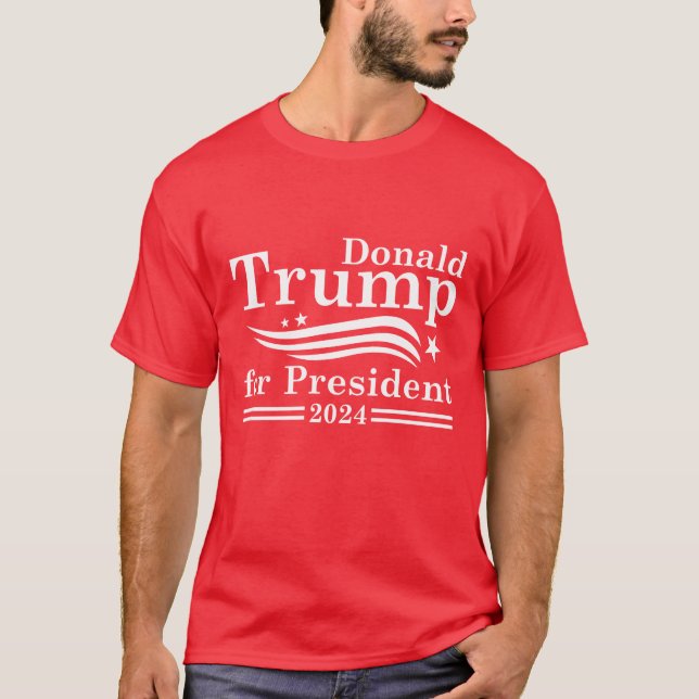 Donald Trump för president 2024 T Shirt (Framsida)