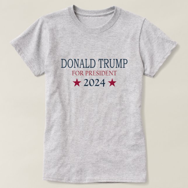 Donald Trump för president 2024 T Shirt (Design framsida)