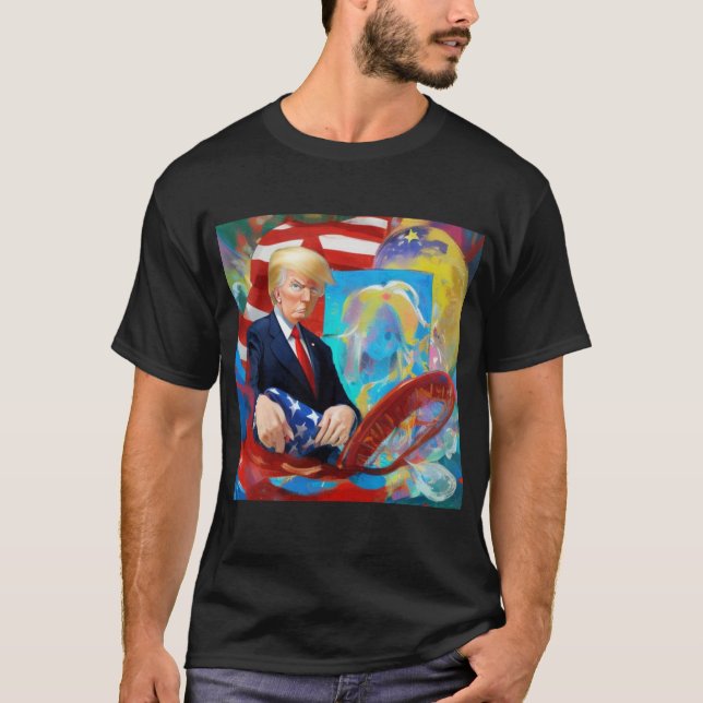 Donald Trump för president 2024 T Shirt (Framsida)