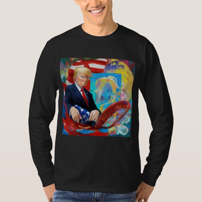 Donald Trump för president 2024 T Shirt (Framsida)