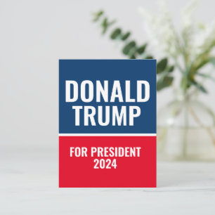 Donald Trump för president 2024 Vykort